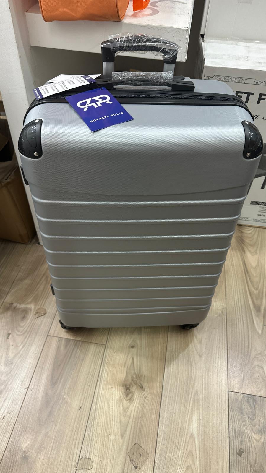 Kit 4 Valigie Trolley RoyaltyRolls Silver