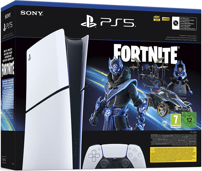 PlayStation 5 Digital Edition D Slim Cobalt Star Fortnite